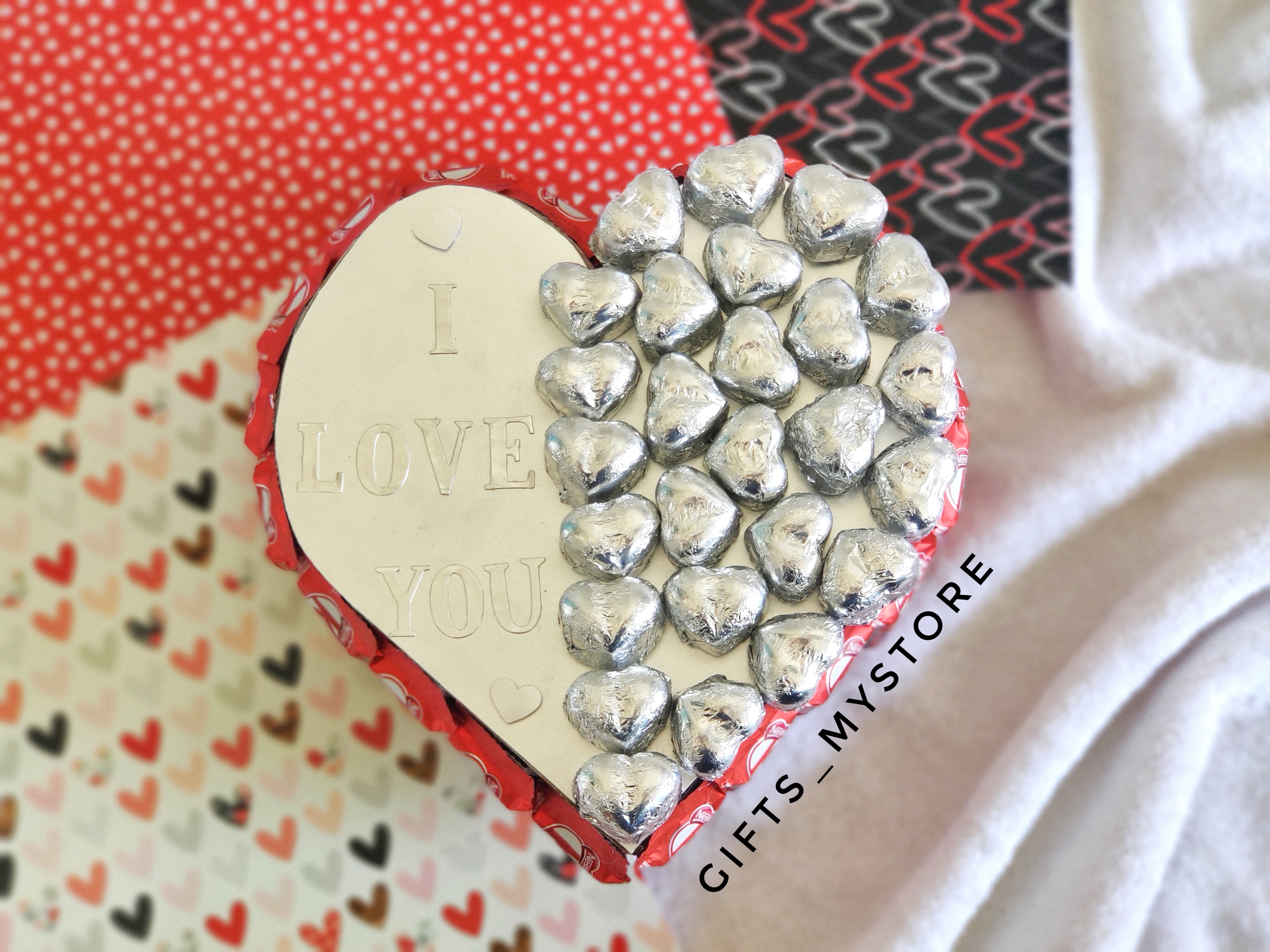 HEART SHAPE SILVER HAMPER